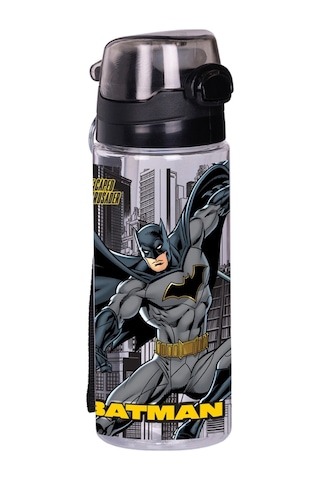 Wiggle 500ml Batman Pipetli Askılı Kilitlenebilir Su Matarası Siyah4