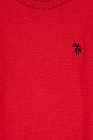 U.S. Polo Assn. Kız Çocuk Kırmızı Bisiklet Yaka Basic Kazak 50316808-VR171
