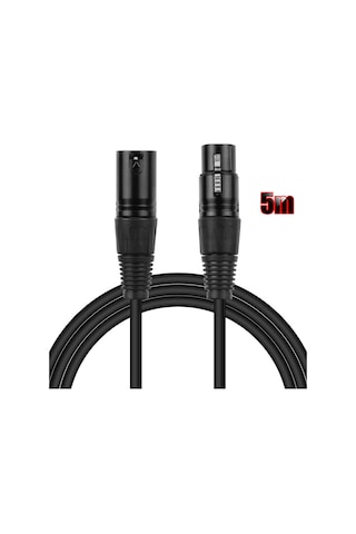 Suofeng Profesyonel Mikrofon Kablosu - 5m Xlr Erkek-dişi, 24awg, Gürültüsüz Ve Kayıpsız Ses İletimi