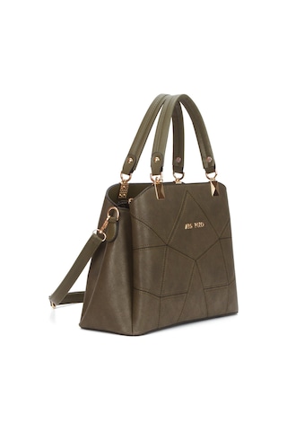 Adelina Bags Kadın Butterfly El Ve Omuz Çantası Kol Çantası Charm Detaylı Haki