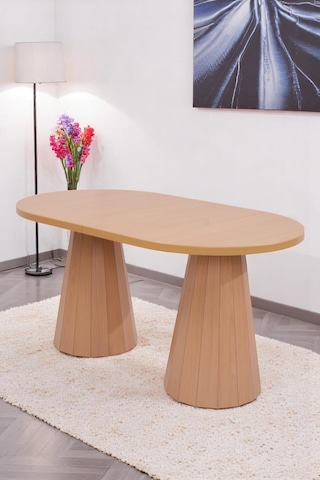 Bohem Rodi Banklı Açılır Yemek Masa Sandalye Takımı 90x160cm