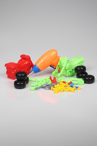 Pilli Matkap Seti Sök Tak Araçlar Pilli Matkaplı Vidalı Birleştirme Kiti Eğitici Oyuncak