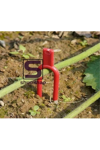 Reedark 100 Adet Çilek Tohumluk Çatalı, Bahçe Sarma Sabitleyici, Tiyatro Kök Sabitleme Aleti
