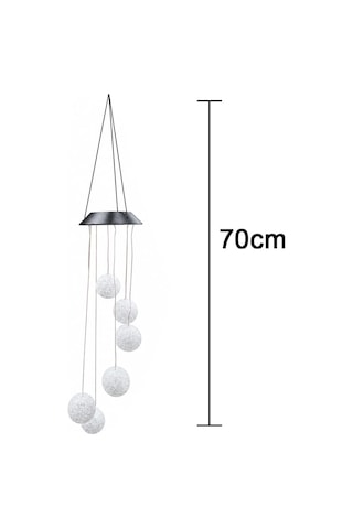 Solar Garden Lights Hanging Eva Ball Güneş Enerjili Asılabilir Bahçe Aydınlatma Ip44 Dış Mekan Dekoratif Led Işık 6 Saat Şarj 8 Saat Aydınlatma Eva Top Sarkıt Lamba Tp6 Enerji Sınıfı A 10 Parça Siyah