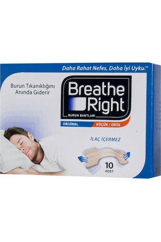 Breathe Right Burun Bandı Küçük/Orta Boy 10 Adet