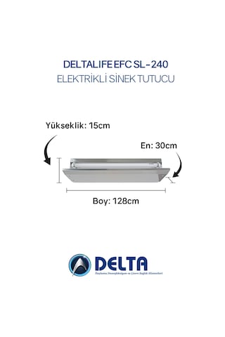 Deltalife Sl-240 Elektrikli Sinek Öldürücü Ve Güve Öldürücü Uv Lambalı Yapışkan Plakalı