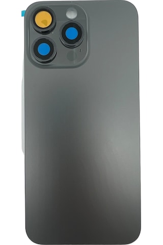 Teknonet Apple Uyumlu iPhone 15 Pro Max Kamera Camlı Batarya Kapağı + Magsafe Flex - Mavi Mavi