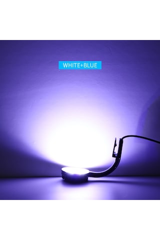 Vkemall Siyah Usb Akvaryum Led Lambası - Mavi Beyaz Işık, Yüksek Parlaklık, Alüminyum Gövde, 5w, Avrupa Standartı