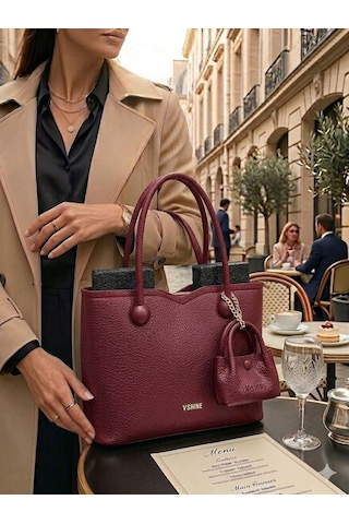 Victorinox Şık Minik Cüzdan Detaylı El Ve Omuz Çantası - Model 3124 Bordo