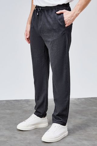 HLT Jeans Erkek Antrasit Relaxed Fit Yandan Cepli Beli Lastikli Bağcıklı Duble Paça Jogger Pantolon Bolt-1995 Antrasit