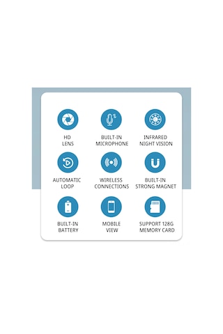 Xindoker Bk04 Kablosuz İki Yönlü Sesli Konuşma Kameralı - 1080p Hd Video, 128g Tf Kart Desteği, 360 Döner Tabanlı Mini Güvenlik Kamerası