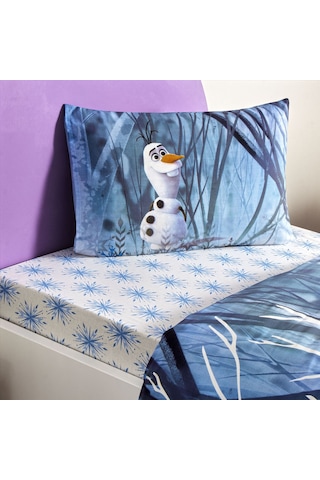 Taç Lisanslı Disney Frozen Winter Tek Kişilik Pamuk Nevresim Takımı 000000001000050245 Çok Renkli