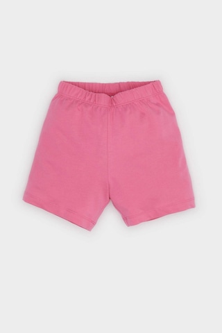 DeFacto Kız Bebek 4'lü Pijama Takımı Desenli Kısa Kollu Penye Üst Beli Lastikli Şort E1551A525HSPN237