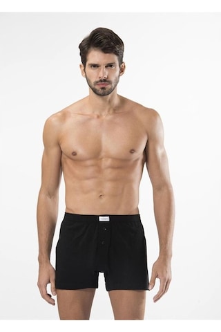 Türen 186 Düğmeli Boxer Ikili Paket-Sıyah - Xl Siyah