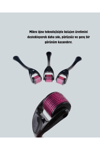 Mey İthalat Dermaroller 1 Mm Akne İzleri Ve Çatlak Giderici Cilt Bakım Aleti