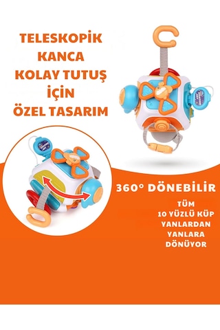 Ucuzuna Bak Oyuncak Montessori Duyusal Eğitici Öğretici Eğlendirici 10'U 1 Arada Aktivite Oyuncağı +18 Ay