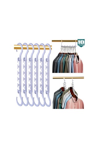 Xiyyadms Siyah Abs Çok Amaçlı Katlanabilir Seyahat Çadırı, 5 Delikli, 360 Döner, Sağlam, 5 Adet Beyaz