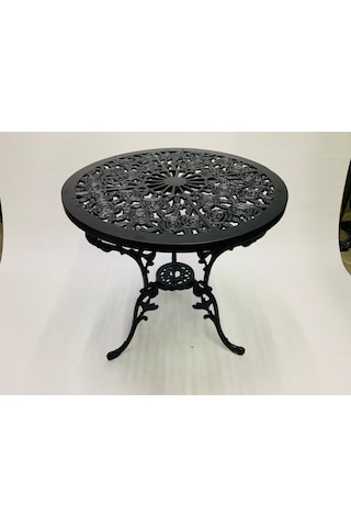 Aluminyumdokumcu Döküm Masa Güllü 60 CM Çap