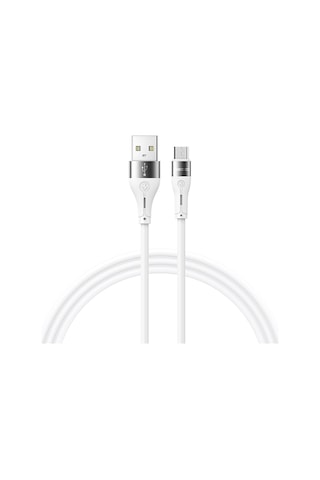 Recci Rs11m Swift Serisi Usb-a To Micro 2.4a Hızlı Şarj Özellikli Data Ve Şarj Kablosu 1m Beyaz