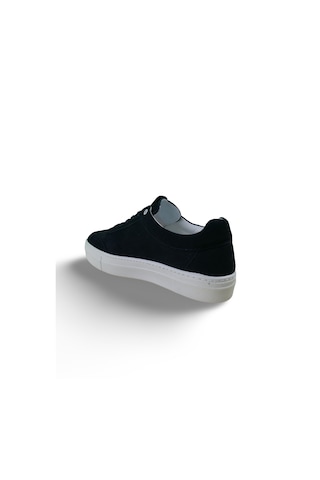 Erkek Hakiki Deri Casual Sneaker Lacivert