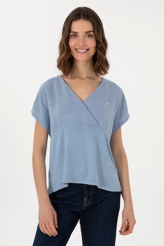 U.S. Polo Assn. Kadın Mavi V Yaka Tişört 50300784-VR036