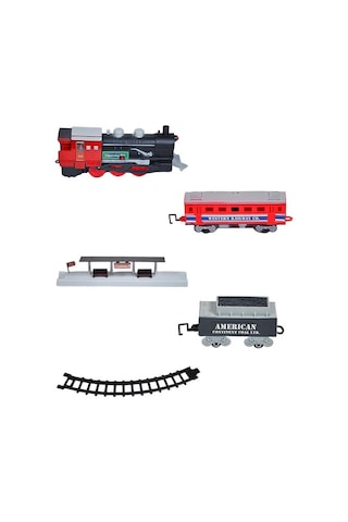 Pasifik Toys Western Express 12 Parça Işıklı Ve Sesli 3lü Tren Seti 7019