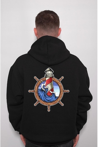 Dümen Deniz Feneri Kaptan Captain Sweatshirt Unisex Kapüşonlu Hoodie 001