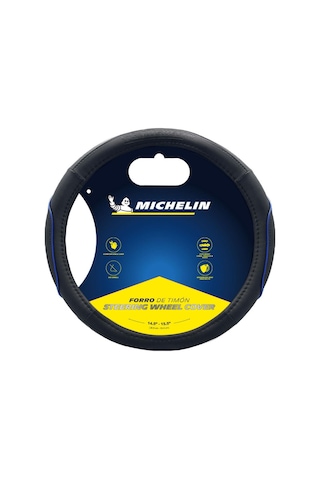 Michelin Mc1003naz Premium Suni Deri Direksiyon Kılıfı Mavi