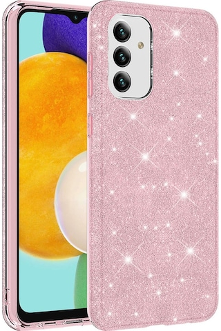 Samsung Uyumlu Galaxy A13 5g Kılıf Zore Shining Silikon Pembe