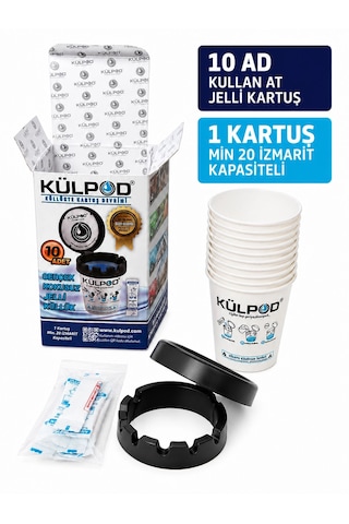 Külpod Kokusuz Kullan At Jel Küllük - Su İle Aktifleşen Kül Ve Koku Emici Kartuşlu Küllük