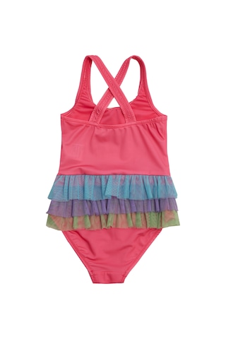 Uv Korumalı Askılı Elbise Mayo Kız Çocuk Yüzücü Mayo 5217 Fuşya Fuşya01 Fuşya