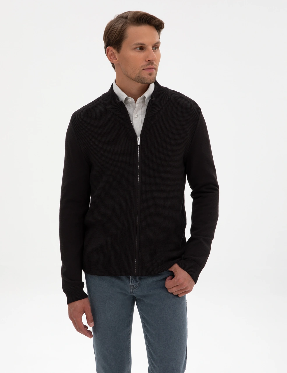Pierre Cardin Erkek Siyah Hırka Triko 50317341-vr046 Siyah