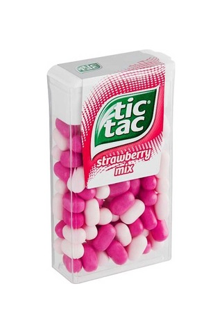 Tic Tac Çilek Aromalı Şeker 18 Gr. (1 Adet)