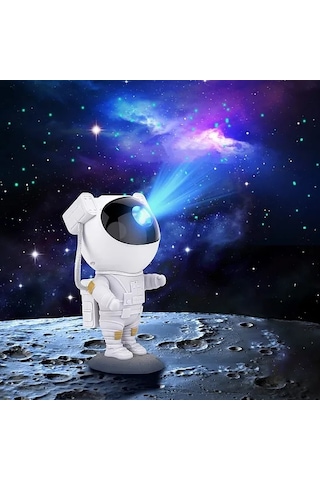Gece Lambası - Led Lambalı Yıldız Projektörü - Astronot