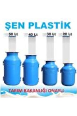 Süt Güğümü Içi Beyaz 40 Litre Şen Plastik Açık Mavi