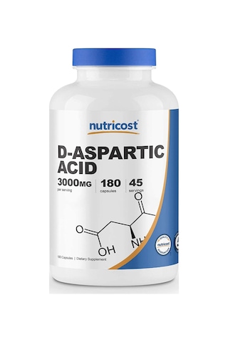 Nutricost Daa D-aspartic Acid Capsules 180 Capsules 3000mg...