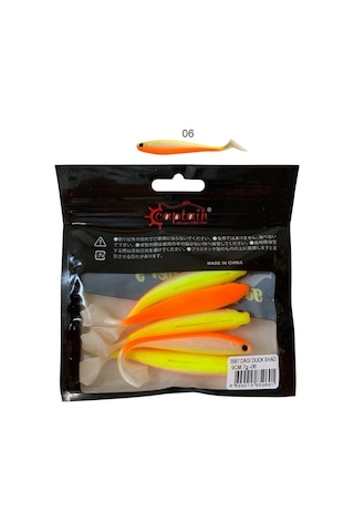 Captain 3587 Dagi Duck Shad 9cm 7gr 5'li Paket Silikon Yem