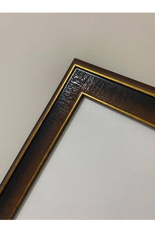 35x50 Ceviz Gold Çerçeve Ev Dekorasyonları Ve Özel Çizimler İçin