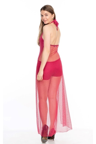 Deri Arkası Kuyruklu Kadın Tulum