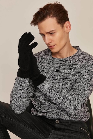 Suyutti Erkek Bileği Lastikli Polar Eldiven 430 Siyah Xl Siyah