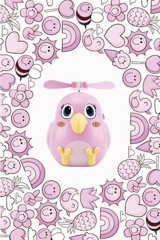 Torima F-31 Pembe El Tipi Mini Fan Vantilatör Sevimli Kuş Figürlü Taşınabilir Mini Fan