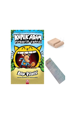 Köpek Adam 5 - Pirelerin Tanrısı - 8-12 Yaş Hikaye / Çizgi Roman + Tablet Tutucu+ Takip Ayracı