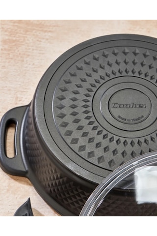Cooker Kristal 20 Cm Derin Tencere Siyah Ckr3275
