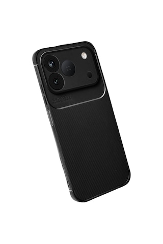 Tecno Spark 50 4g Kılıf Karbon Silikon Case Siyah