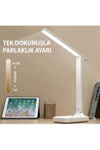 Katlanabilir Dokunmatik Kontrollü Göz Dostu Akıllı Led Masa Lambası Renkli
