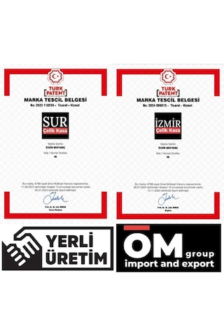 Sur Çelik Para Kasaları 40 Cm Şifreli Para Kasası Yangına Dayanıklı 50 Kg