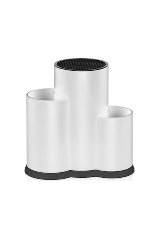 Bayev Tezgah Üstü Çatal Kaşık Bıçak Düzenleyici Organizer Beyaz - Çok Amaçlı Kurutmalık Bıçak Standı