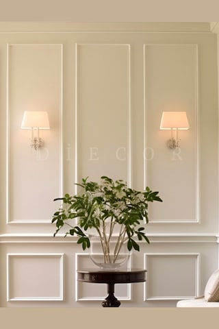 Diecor Dekoratif Boyanabilir 15 Adet 2 Cm Eğimli Polistren Duvar Çıtası Beyaz 20 X 17 Model:xa145