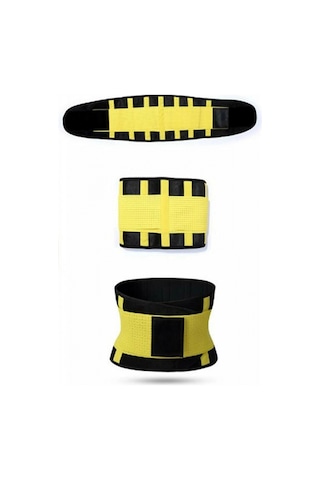 Hot Belt Termal Sauna Kemer Unisex Terletme Korsesi Sarı-siyah Çok Renkli