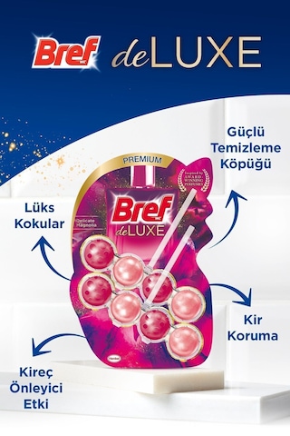 Bref WC Deluxe Duopack Katı Tuvalet Bloğu Manolya 5 x 2'li Paket